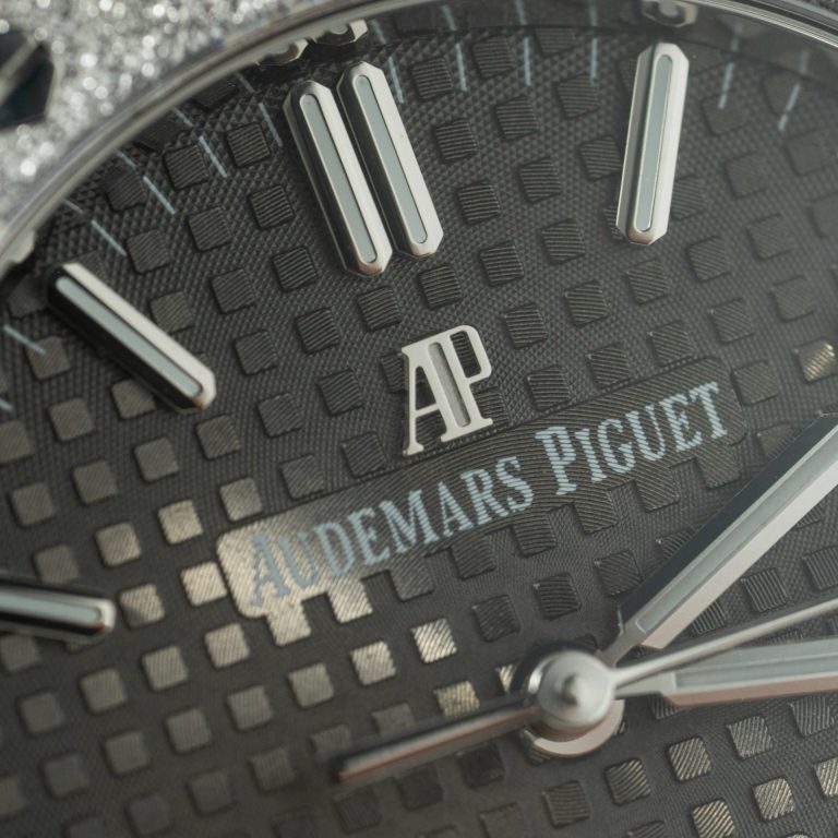 Audemars Piguet 15454 Fosted Gold Replica Watch Grey Dial 37mm