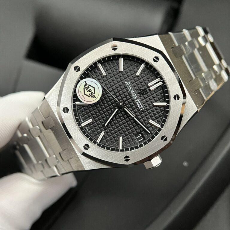 Audemars Piguet Royal Oak 15500ST Replica Watch Black Dial APS Factory 41mm