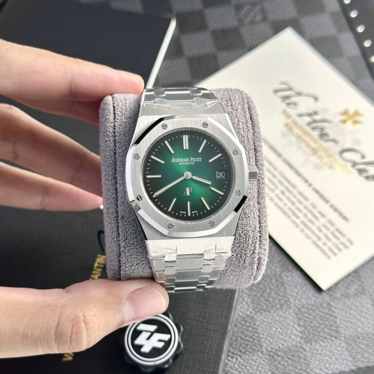 Audemars Piguet Royal Oak Jumbo 16202ST Replica Watch Green Dial 39mm