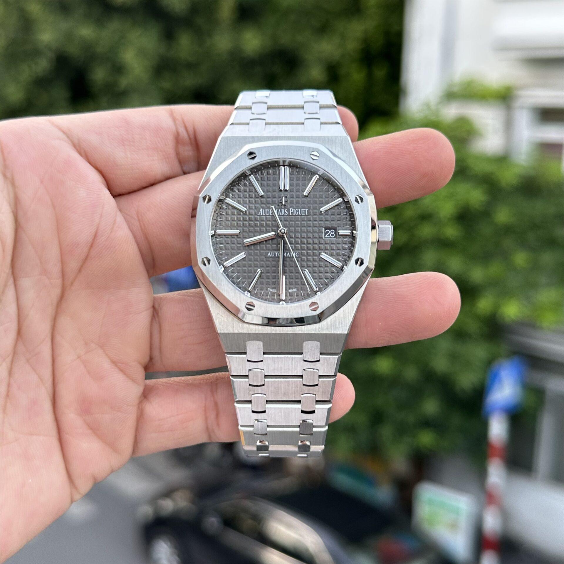 Audemars Piguet Royal Oak 15400ST Replica Watch Grey Dial APS 41mm