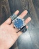 Audemars Piguet Replica Watch Royal Oak 15500 Dial Blue Custom Moissanite Diamonds 41mm