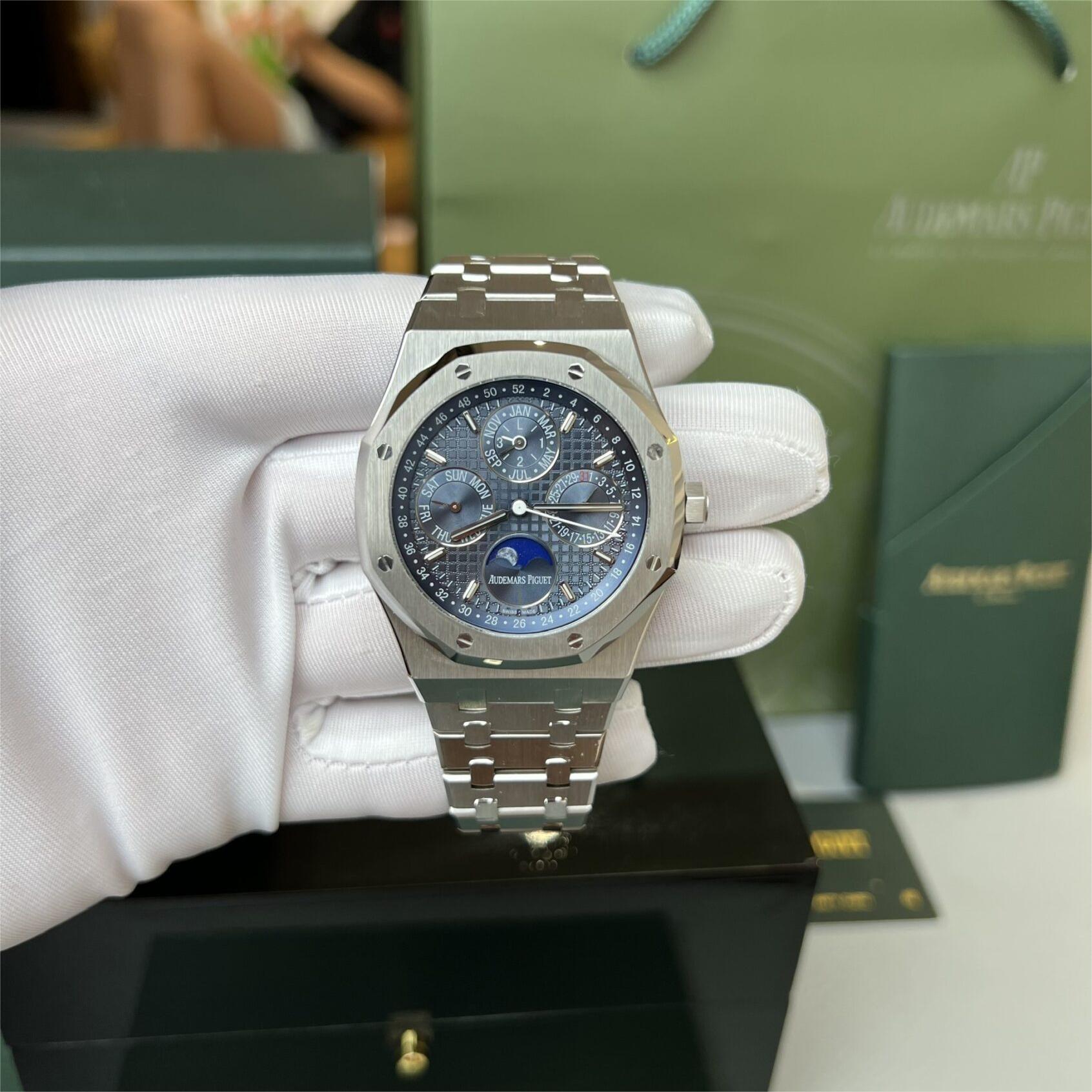 Audemars Piguet Replica Watches Royal Oak 26574ST Blue Dial 41mm