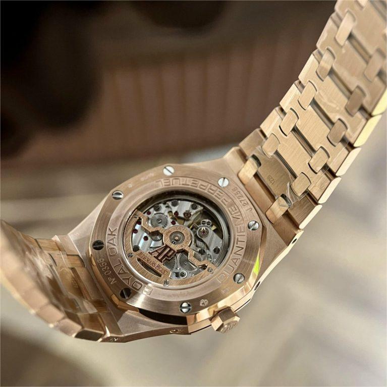 Audemars Piguet Royal Oak 26574OR Rose Gold Replica Watch Blue Dial 41mm