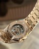 Audemars Piguet Royal Oak 26574OR Rose Gold Replica Watch Blue Dial 41mm