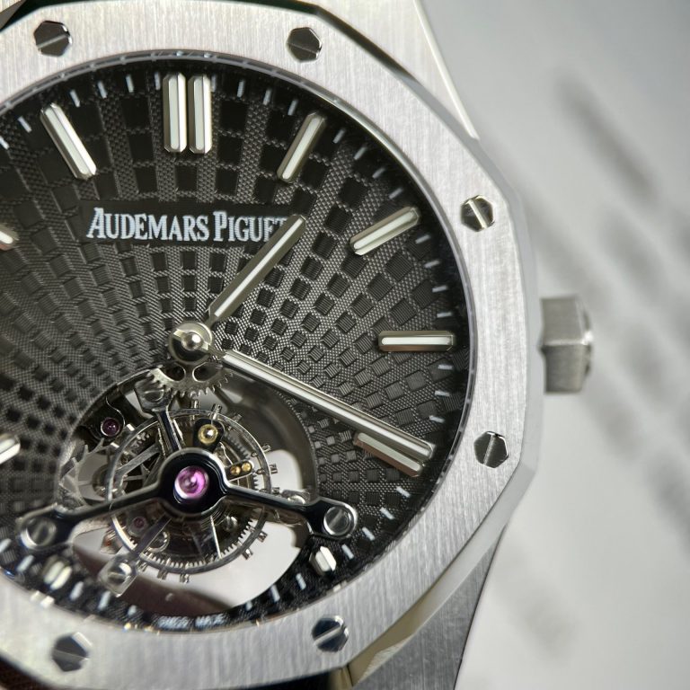 Audemars Piguet Best Replica Watch Royal Oak Tourbillon 26522TI Gray Dial 41mm