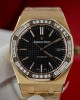 Audemars Piguet Replica Watches Royal Oak 15400OR Custom Moissanite Diamonds 41mm