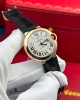 Cartier Ballon Bleu CRWGBB0009 Automatic Rose Gold Black Leather Strap Best Replica AF 36mm