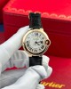 Cartier Ballon Bleu CRWGBB0009 Automatic Rose Gold Black Leather Strap Best Replica AF 36mm