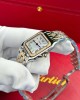 Cartier Panthère Two Tone Rose Gold MOP Dial Diamond Bezel Best Replica AF 27mm x 36mm