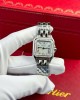 Cartier Panthère Steel Ladies MOP Dial Diamond Bezel Best Replica AF 27mm x 36mm