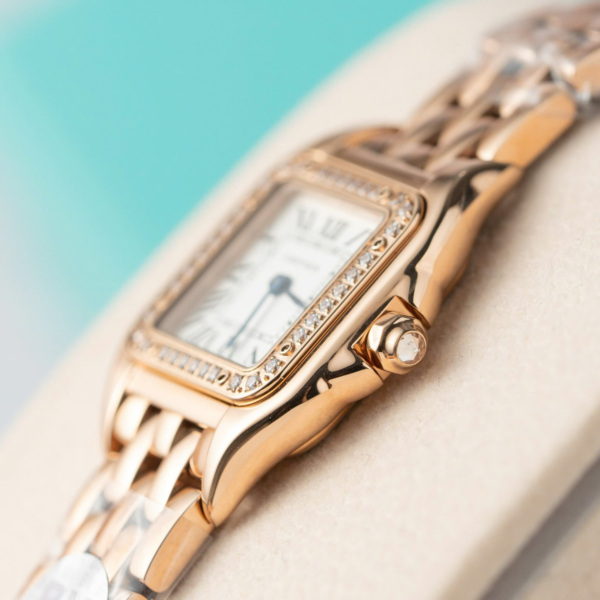 Cartier Panthère WJPN0049 Rose Gold Diamond Bezel Ladies Replica BVF 22mm x 30mm