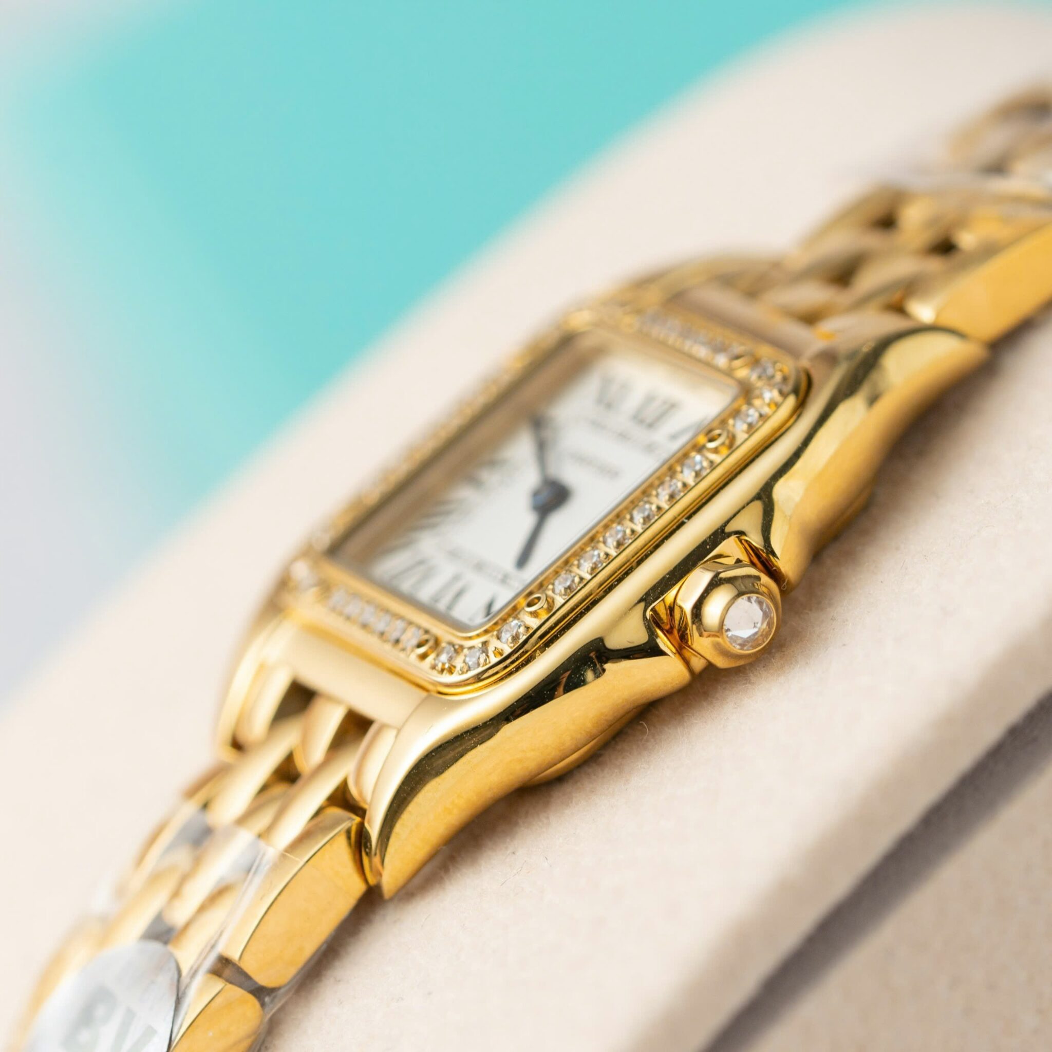 Cartier Panthère de Cartier WJPN0067 Yellow Gold Diamond Bezel Replica BVF 22mm x 30mm