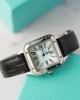 Cartier Santos Dumont WSSA0023 Steel Silver Dial Leather Strap Replica BVF 38mm x 27.5mm