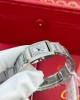 Cartier Tank Francaise W4TA0020 Small Model Silver Sunray Dial Diamond Bezel Replica 25.7 x 21.2mm