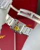 Cartier Tank Francaise WSTA0065 Small Model Ladies Silver Sunray Dial Replica 25.7 x 21.2mm