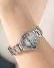 Cartier Ballon Bleu WE902065 White Dial Custom Natural Diamond Bezel Best Replica 33mm