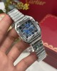 Cartier Santos WSSA0063 Blue Dial Medium Model Best Quality Replica BVF 35.1mm