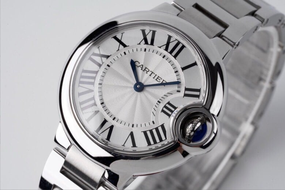 Cartier Ballon Bleu W6920084 White Dial Bracelet Best Replica AF 33mm