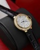 Cartier Ballon Bleu Yellow Gold Diamond Bezel Leather Replica 39mm