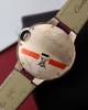 Cartier Ballon Bleu Rose Gold White Dial Pink Leather Replica 39mm