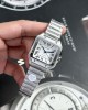 Cartier Santos WSSA0029 White Dial Medium Model Best Replica BVF 35.1mm