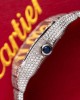 Cartier Santos Iced Out VVS1 Clarity Moissanite Large Model Best Replica 39.8mm