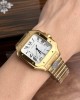 Cartier Santos WGSA0029 Yellow Gold White Dial Large Model Best Replica BVF 39.8mm