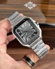 Cartier Santos WSSA0037 Grey Dial Large Model Best Replica BVF 39.8mm