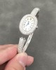 Cartier Baignoire HPI01607 Mini Model Silver Dial Iced Out Moissanite Best Replica (Wrist Size 15, 16, 17cm)