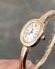 Cartier Baignoire de Cartier Rose Gold Silver Dial Mini Model Best Replica (Wrist Size 15, 16, 17cm)