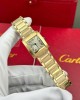 Cartier Tank Francaise WGTA0114 Small Model Ladies Golden Sunray Dial Yellow Gold Replica 25.7 x 21.2mm