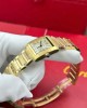 Cartier Tank Francaise WGTA0114 Small Model Ladies Golden Sunray Dial Yellow Gold Replica 25.7 x 21.2mm