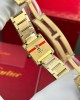 Cartier Tank Francaise WGTA0114 Small Model Ladies Golden Sunray Dial Yellow Gold Replica 25.7 x 21.2mm