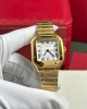 Cartier Santos WGSA0030 Yellow Gold White Dial Medium Model Best Replica BVF 35.1mm