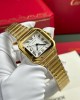 Cartier Santos WGSA0030 Yellow Gold White Dial Medium Model Best Replica BVF 35.1mm