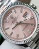 Rolex Day-Date 128236 Pink Dial Replica Watch Weight 158 Grams QF Factory 36mm