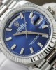 Rolex Day-Date 128236 Replica Watch Blue Dial Weight 158gram QF Factory 36mm