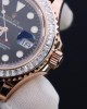 Rolex Yacht-Master Custom Gold Wrapped With Moissanite Baguette Diamond Hong Kong 40mm