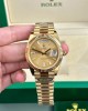 Rolex Day-Date 228238 Replica Watch Yellow Dial President Strap AR Factory 40mm