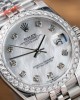 Rolex DateJust Replica Watch Mother Of Pearl Dial With Moissanite Bezel 31mm