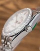 Rolex DateJust Replica Watch Mother Of Pearl Dial With Moissanite Bezel 31mm