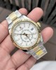 Rolex Sky-Dweller Replica Watch White Dial Demi Oyster Strap Factory N 41mm