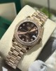 Rolex DateJust Super Fake Watch Chocolate Dial Oyster Strap BP Factory 31mm