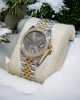 Rolex DateJust Moissanite Diamond Replica Watch Gray Dial 31mm