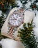 Rolex DateJust Moissanite Diamond White Dial Replica Watch Demi 31mm