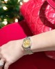 Rolex DateJust Replica Watch With Moissanite Diamonds Yellow Dial 31mm