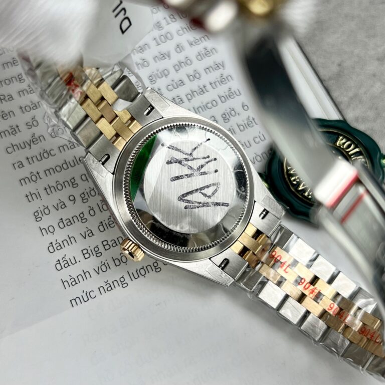 Rolex DateJust Replica Watch 18K Gold Wrapped White Dial GM Factory 31mm