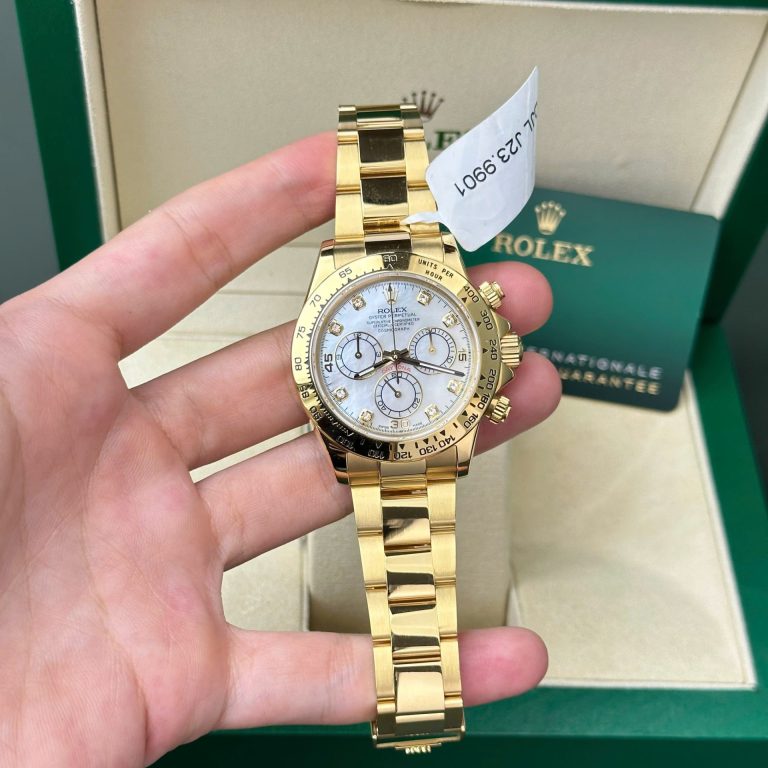 Rolex Daytona 116508 Gold Wrapped Replica 11 Watch Dial Mother Of Pearl 40mm