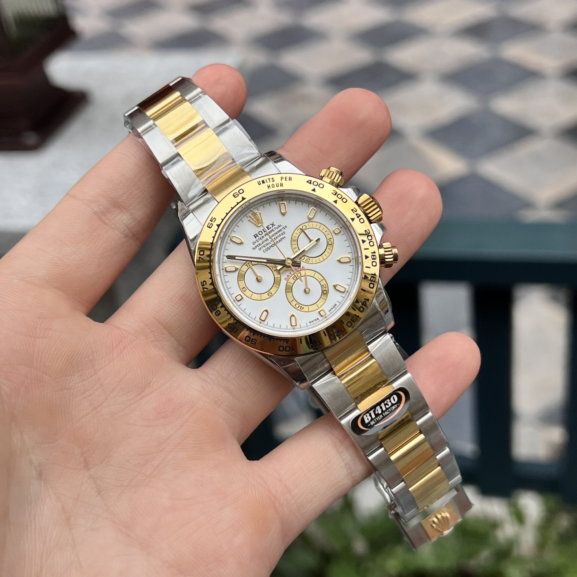 Rolex Daytona 126503 Best Replica Watch Demi Yellow BT Factory 40mm