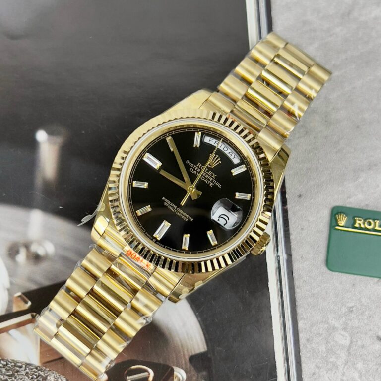 Rolex Day-Date 228238 Replica 11 Watch Black Dial GM Factory 40mm